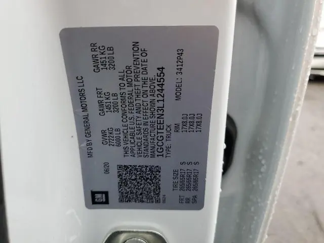 2020 CHEVROLET COLORADO ZR2