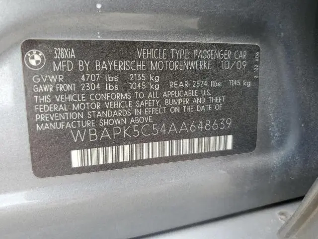 2010 BMW 328 XI SULEV