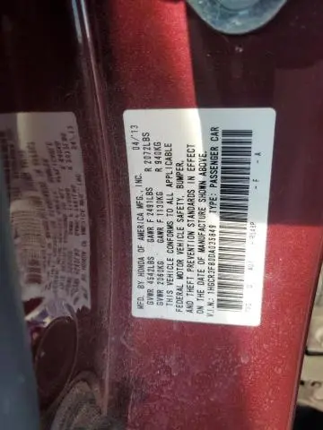2013 HONDA ACCORD EXL