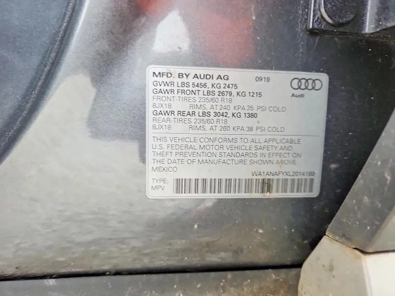 2020 AUDI Q5 PREMIUM  