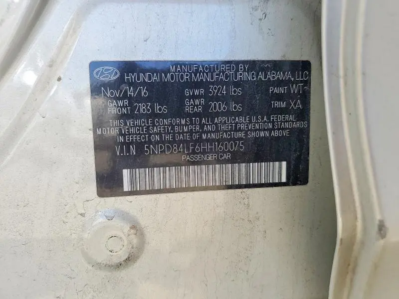 2017 HYUNDAI ELANTRA VALUE EDITION  