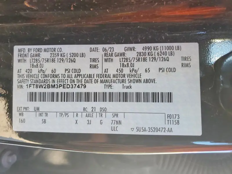 2023 FORD F250 SUPER DUTY  