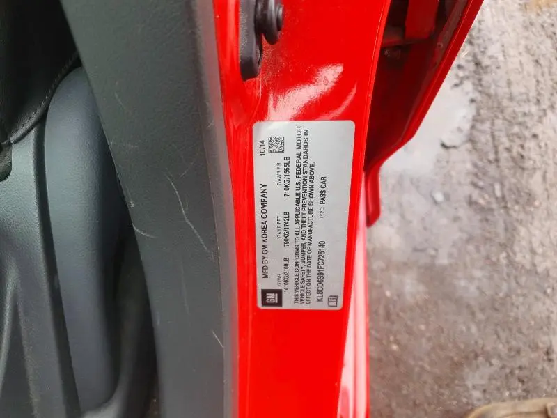 2015 CHEVROLET SPARK 1LT  