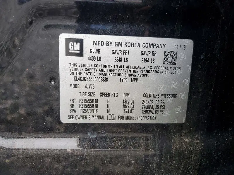 2020 BUICK ENCORE ESSENCE  