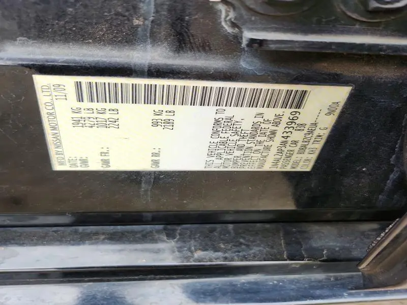 2010 NISSAN ALTIMA 2.5  