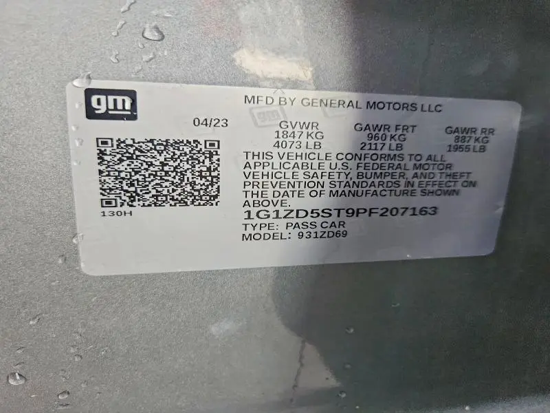 2023 CHEVROLET MALIBU LT  