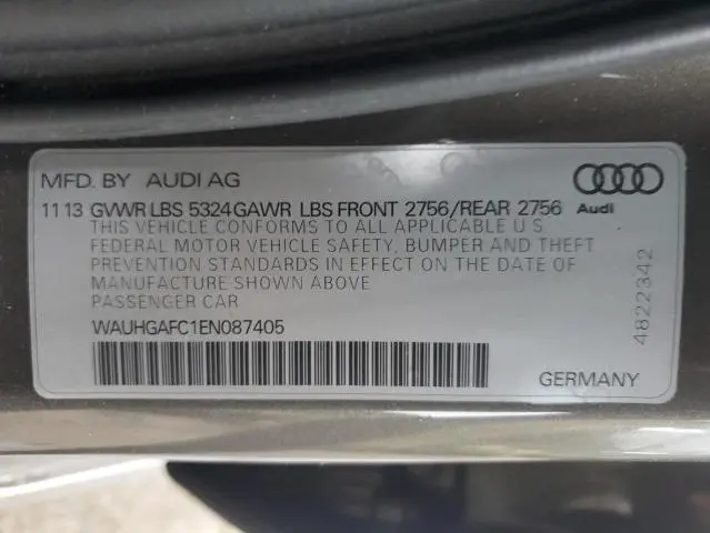 2014 AUDI A6 PRESTIGE  
