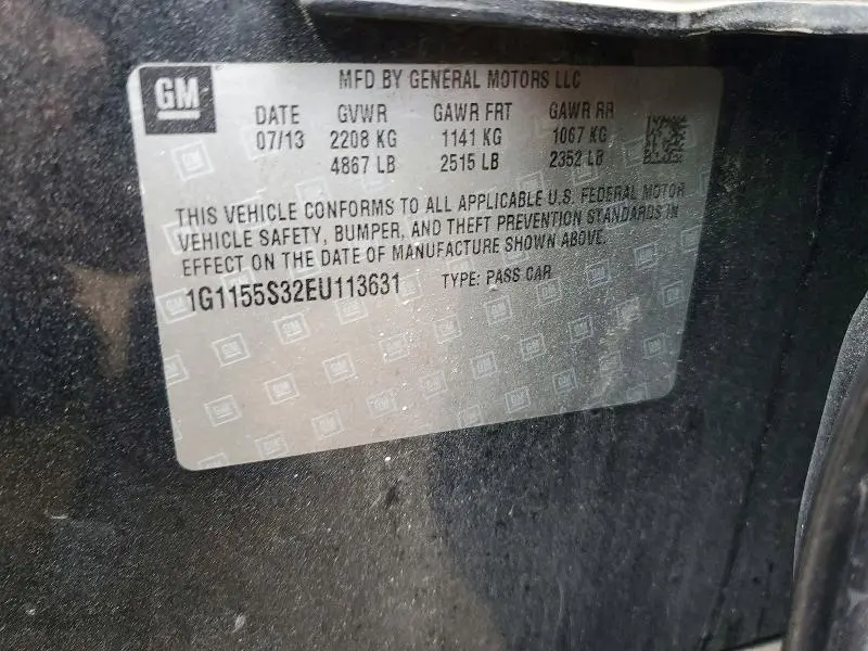 2014 CHEVROLET IMPALA LTZ  