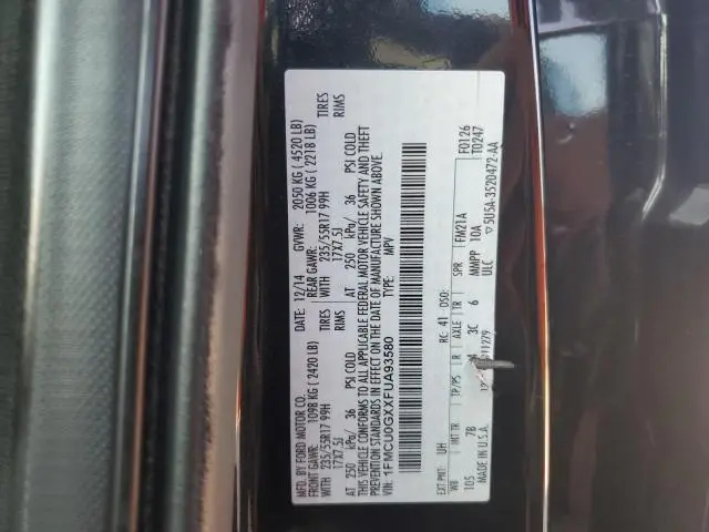 2015 FORD ESCAPE SE  