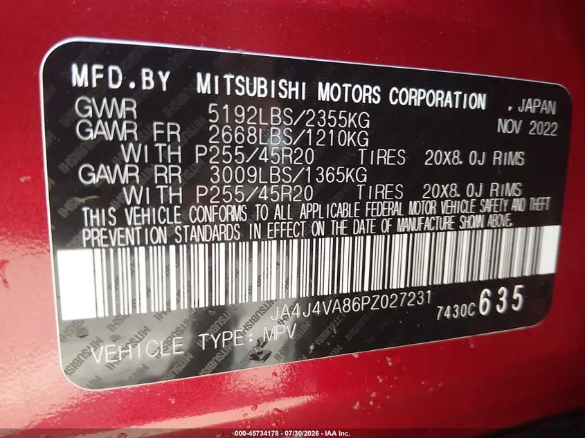 2023 MITSUBISHI OUTLANDER SEL 2.5 S-AWC