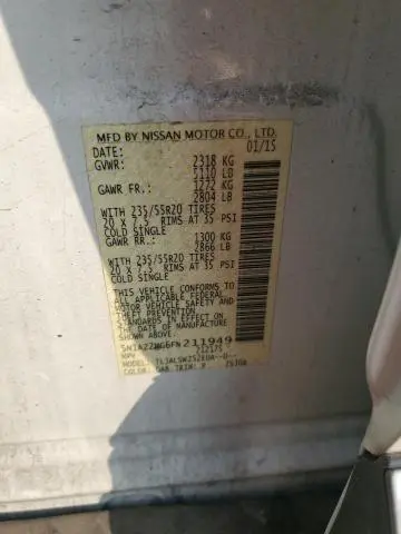 2015 NISSAN MURANO S  