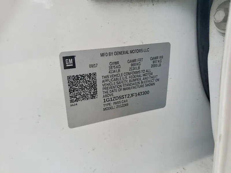 2018 CHEVROLET MALIBU LT  