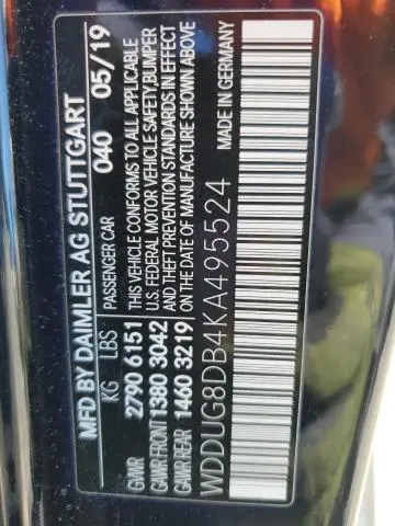 2019 MERCEDES-BENZ S 560  