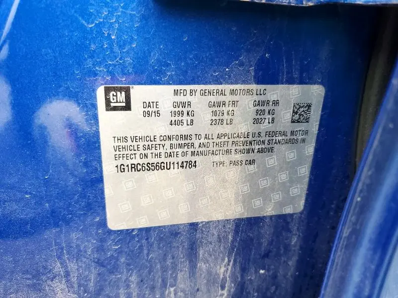 2016 CHEVROLET VOLT LT  