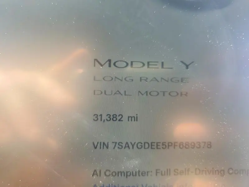 2023 TESLA MODEL Y   