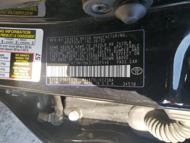 2020 TOYOTA CAMRY SE  