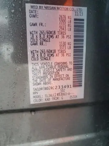 2024 NISSAN PATHFINDER ROCK CREEK  