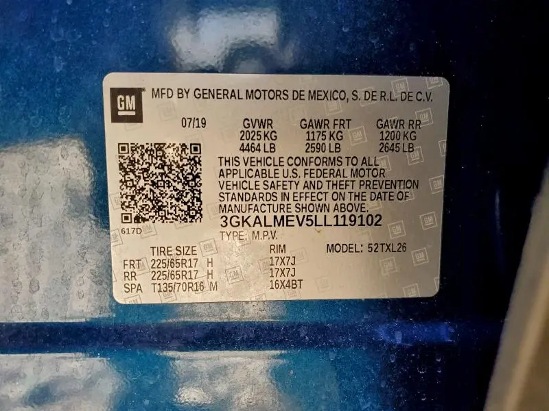 2020 GMC TERRAIN SLE  