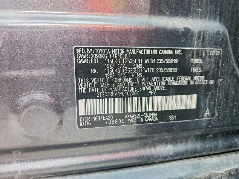 2021 TOYOTA RAV4 XLE PREMIUM  