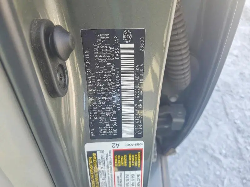 2011 TOYOTA AVALON BASE  