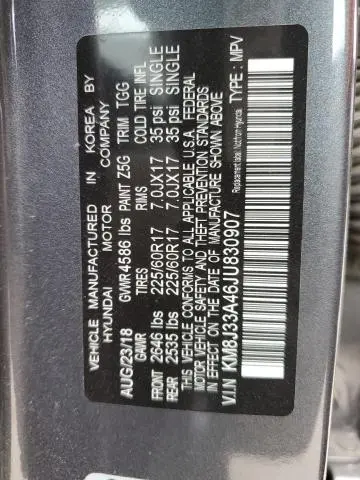 2018 HYUNDAI TUCSON SEL  