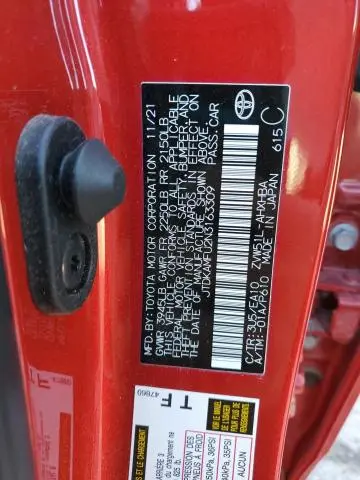 2022 TOYOTA PRIUS NIGHT SHADE  