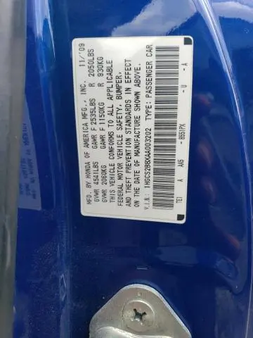 2010 HONDA ACCORD EXL  