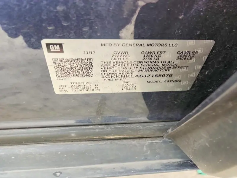 2018 GMC ACADIA SLE  