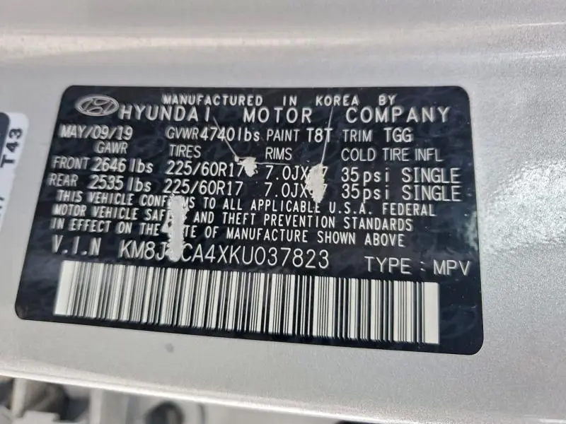 2019 HYUNDAI TUCSON LIMITED  