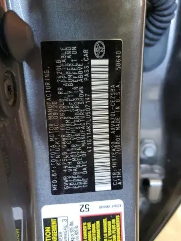 2020 TOYOTA CAMRY SE