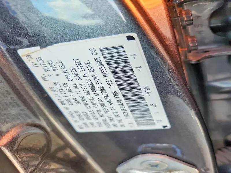 2010 HONDA ACCORD LX  