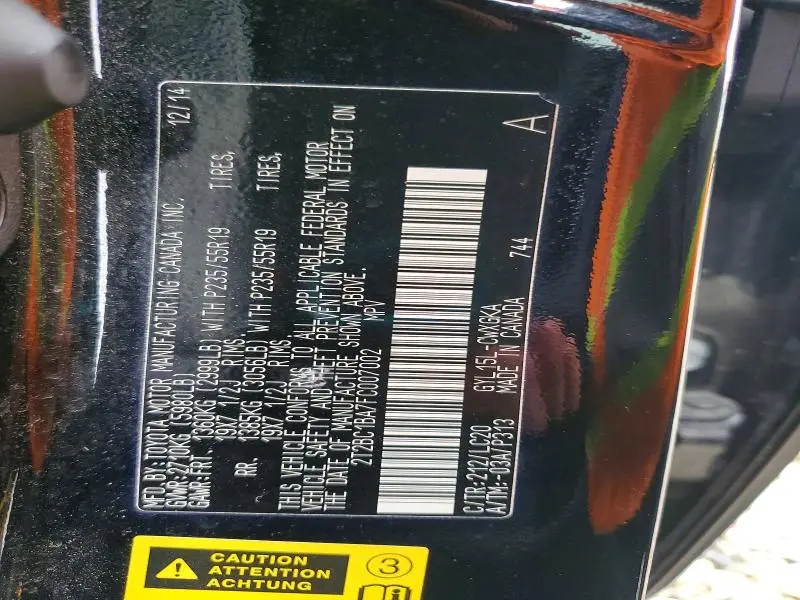 2015 LEXUS RX 450H  