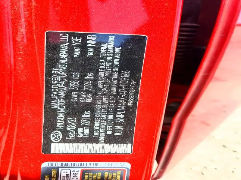 2023 HYUNDAI ELANTRA SEL  