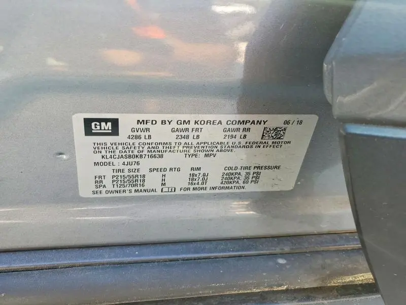 2019 BUICK ENCORE   