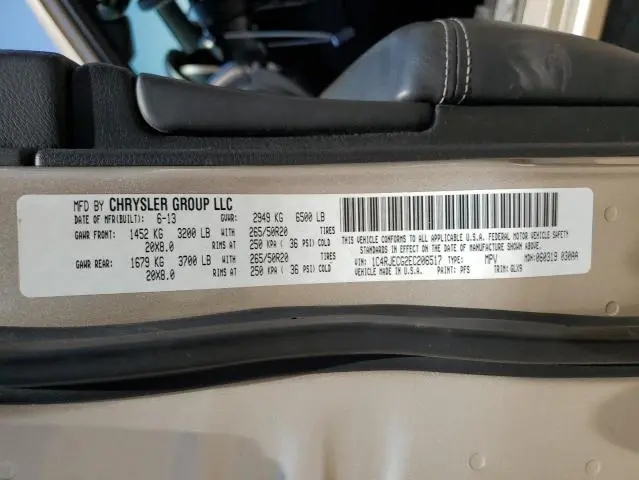 2014 JEEP GRAND CHEROKEE OVERLAND  
