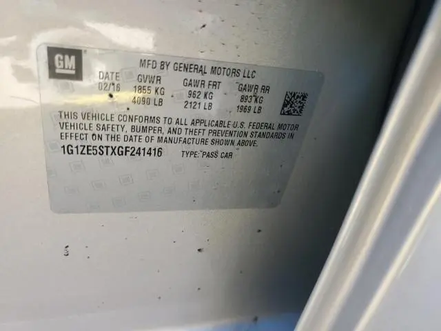 2016 CHEVROLET MALIBU LT  