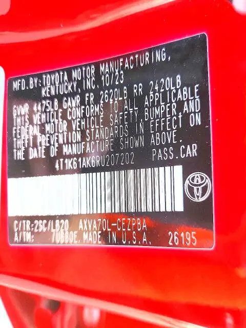 2024 TOYOTA CAMRY XSE  