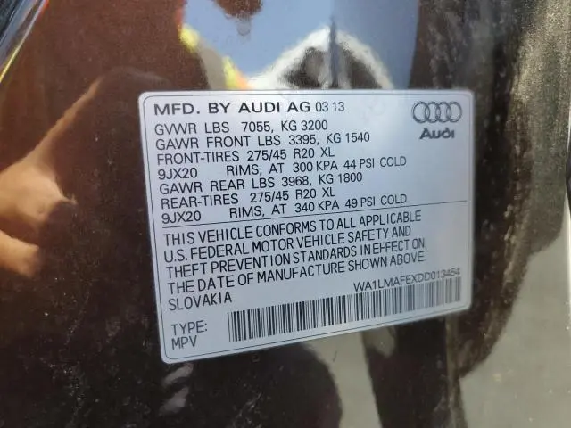 2013 AUDI Q7 PREMIUM PLUS  