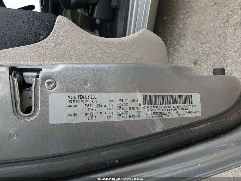 2016 DODGE GRAND CARAVAN SE PLUS