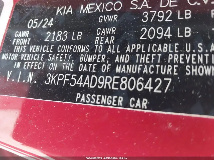 2024 KIA FORTE GT-LINE