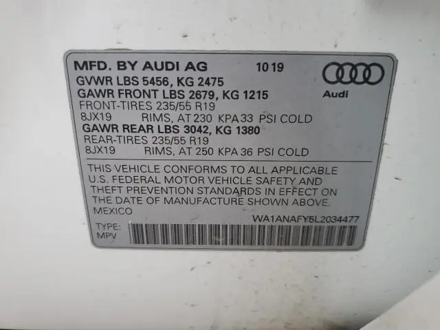 2020 AUDI Q5 PREMIUM