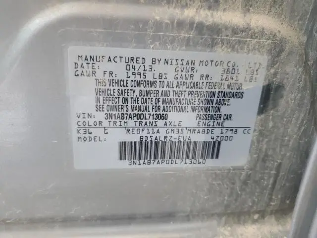 2013 NISSAN SENTRA S  