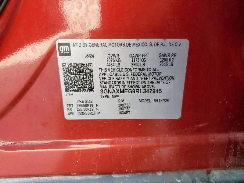 2024 CHEVROLET EQUINOX RS  