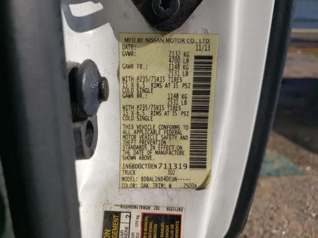 2014 NISSAN FRONTIER S  