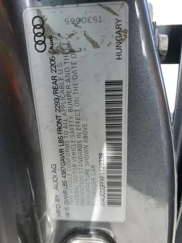 2015 AUDI A3 PREMIUM PLUS  