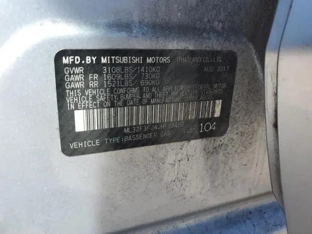 2018 MITSUBISHI MIRAGE G4 ES  