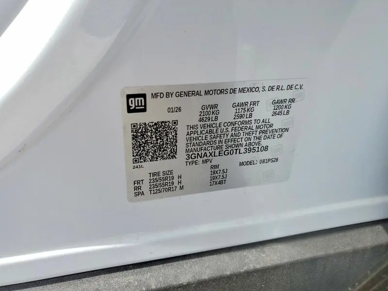 2026 CHEVROLET EQUINOX RS  