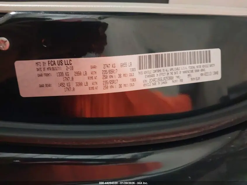 2018 CHRYSLER PACIFICA TOURING L