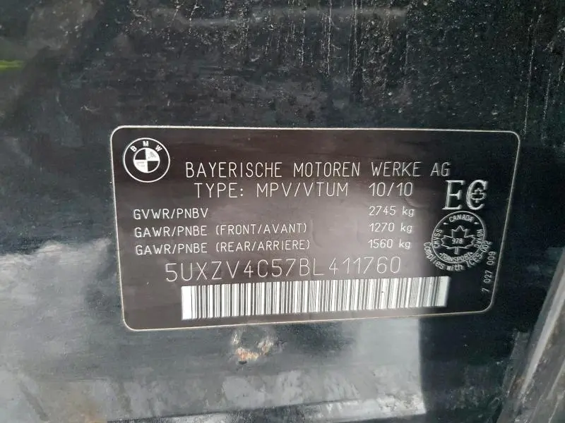 2011 BMW X5 XDRIVE35I  