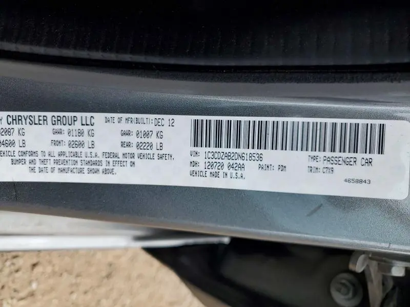 2013 DODGE AVENGER SE  